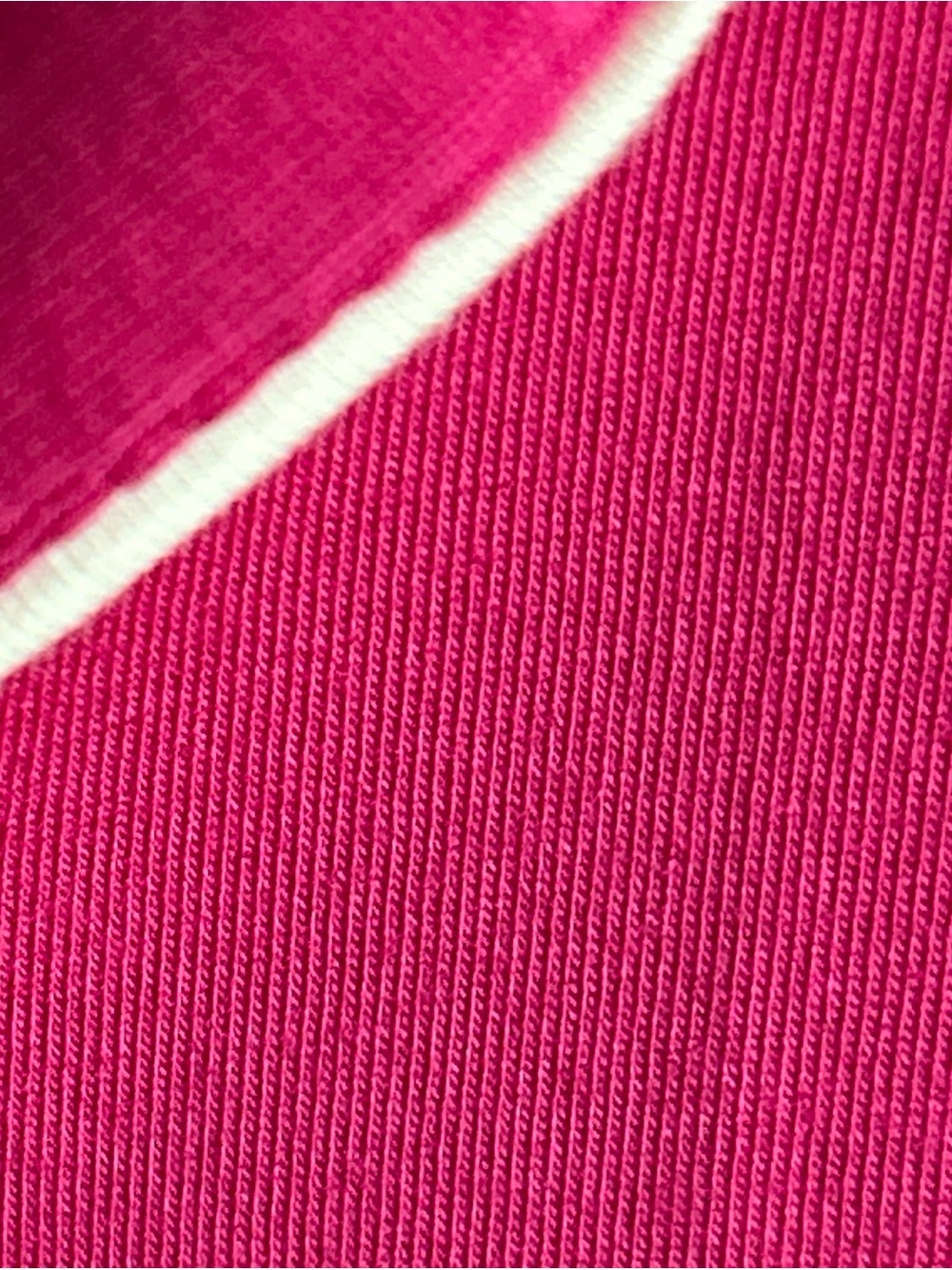 Soma Hot Pink Long-Sleeve Pajama Top with White Piping - Picture 10 of 10